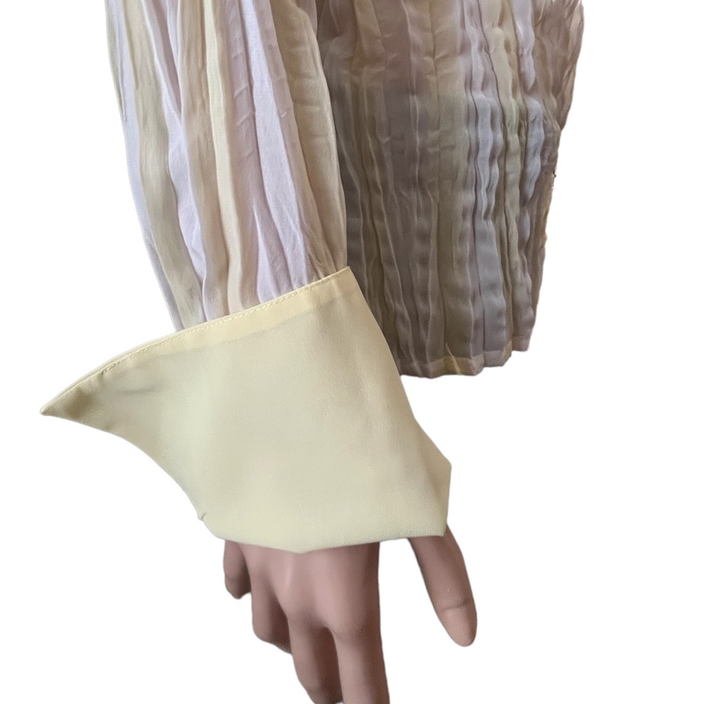 Clothing Company by Notations Vintage Long Sleeve Button Up, Yellow White | XL - Picture 4 of 16